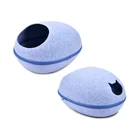 Manufacture Sale Customized Felt Egg Pet House Cat Bed Cave