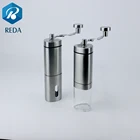 2017 New designe triangle ceramic stainless steel coffee grinder manual with telescopic handle