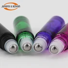 JIMMY&KEVIN 10 ml Fine Glass 4 color Perfume Roll on bottles for Cosmetic Essential Oils