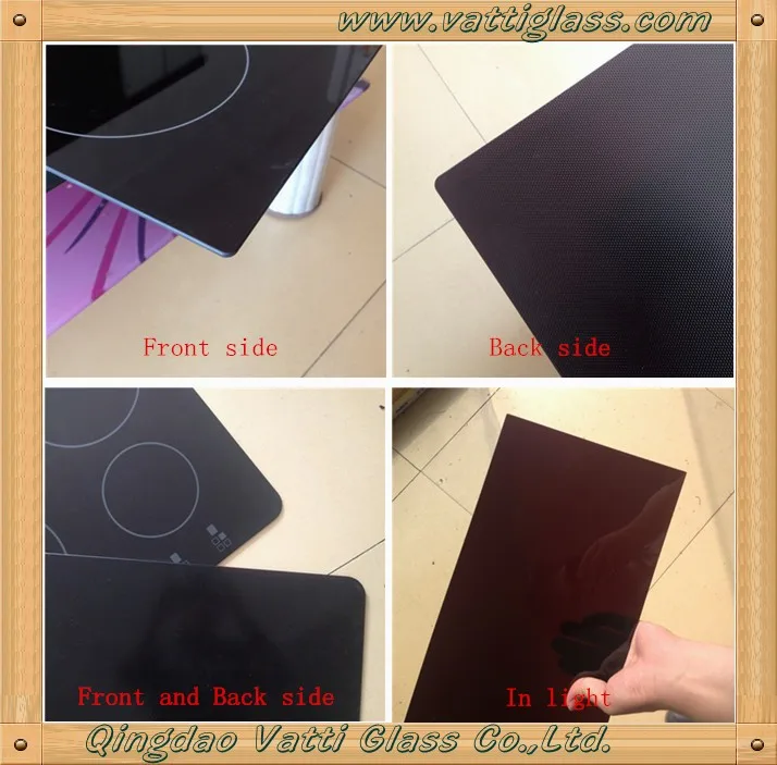 Heat Resistant Glass Ceramic Cooktop Silk Screen Ceramic Glass