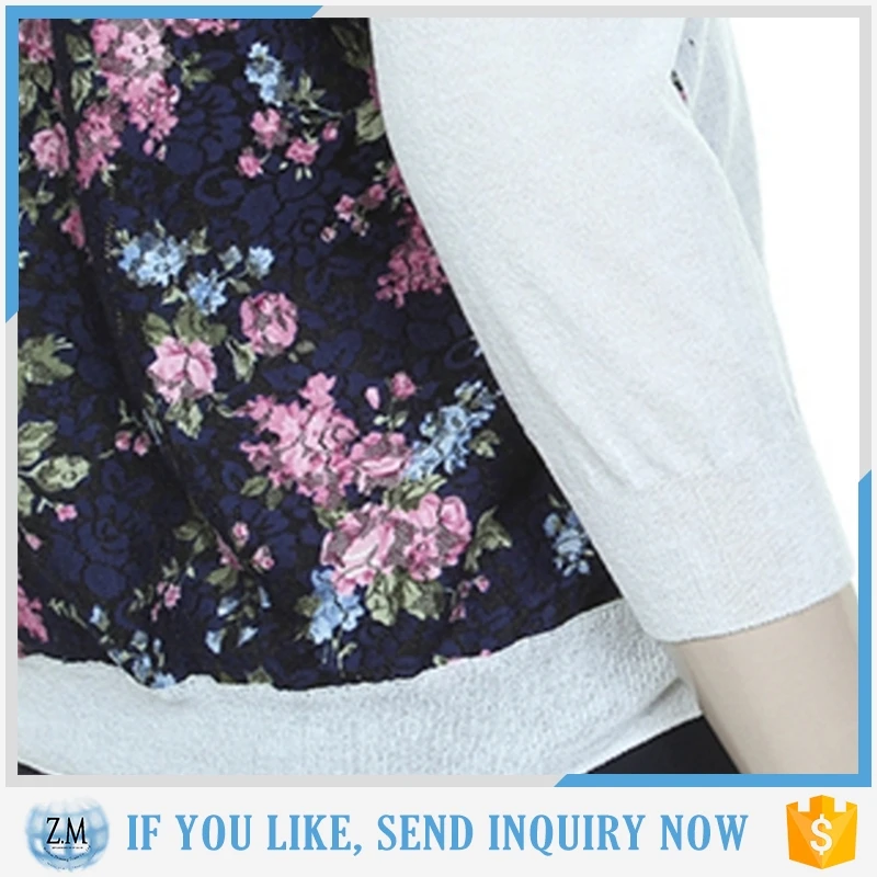 European fashion knitted sweater for women