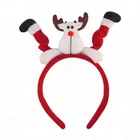 2019 new production christmas party decoration reindeer shaped elf christmas hat headband