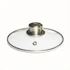 C type big hole tempered glass lid frying pan glass cover