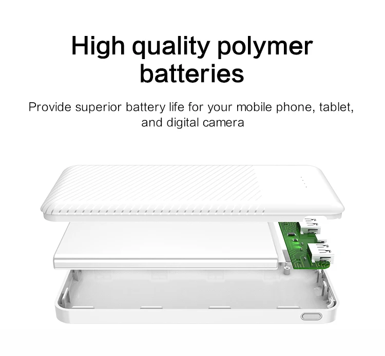 2019 hotsale Ultra slim 10000mah portable power bank hot products portable charger 10000mah - ANKUX.COM