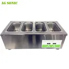 Multi-Stage Ultrasonic Machine 3 Heated Ultrasonic Cleaning Tanks and 1 Drip Tank