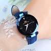 WH0035 Fashion leather strap starry sky dial Watch women Watches