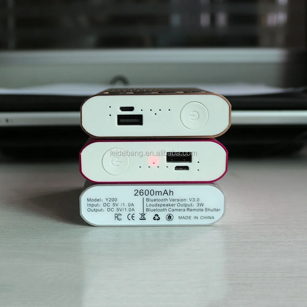 2で1スポーツ腕章bluetoothスピーカーmp3プレーヤーで電源銀行2600 mahパワーバンクでシャッター仕入れ・メーカー・工場