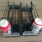 Automatic bottle drink shelf pusher roller system for supermarket