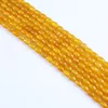 2018 Wholesale Natural Gems Stones Beads 4*6mm Yellow Agate Gemstone Jewelry Beads