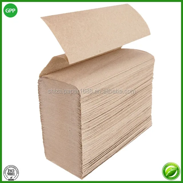 single ply multifold paper towels/recycled n fold paper towel/z
