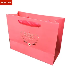 two side printing sweet gift shopping packing paper bag