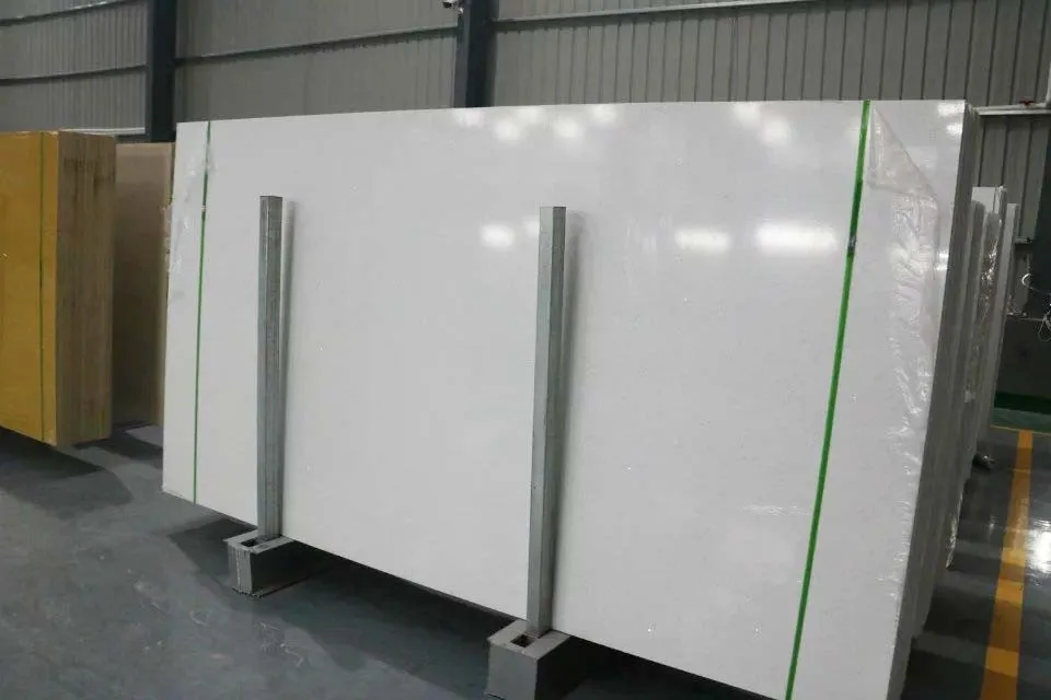 Jianfa Prefab crystal yellow quartz stone vanity top