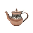 High quality copper plating turkish coffee pot 12oz 24oz 35oz stainless steel tea pot