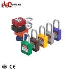 Top Security Steel Plated Chromium Shackle Plastic Body Safety Padlocks Candado