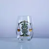 Chinese traditional culture glass cup with Chinese element for drinking Wine/Water/Whiskey/Juice