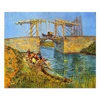 Handmade Canvas Abstract The Langlois Bridge Arles Women Washing van Gogh Famous Painting with frames