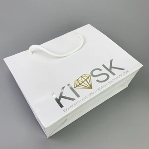& printing bag luxury matte black shopping paper bag with logo
