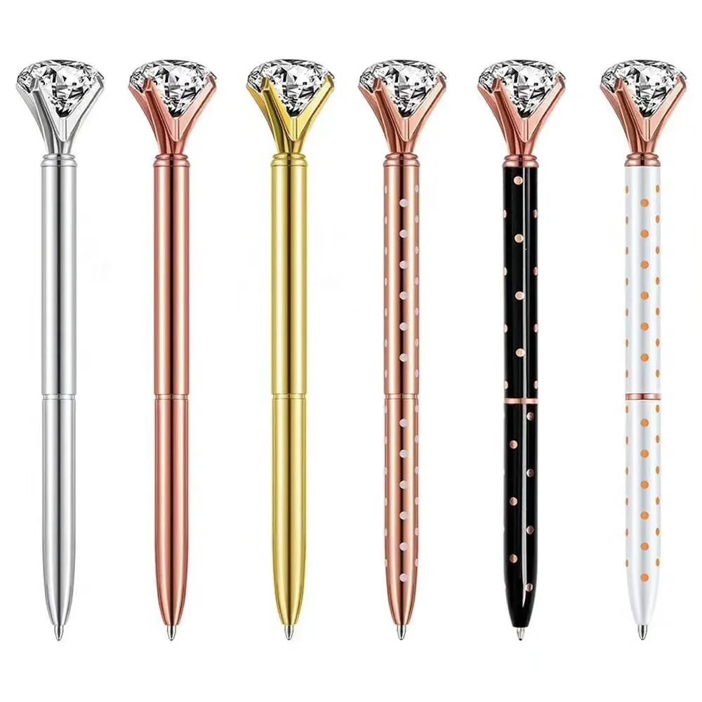 logo promotional crystal ball pen big diamond ballpoint pens
