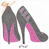 Hotfix AKA high heel shoes rhinestone heat iron on design