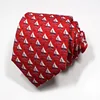 latest custom company logo silk print necktie for men to take party ties