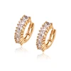 23576 korea style copper alloy graceful gold hoop earring designs for girlfriend gift