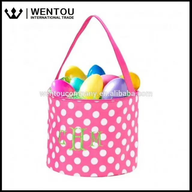 chevron fashion print fabric monogrammed easter basket