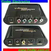 Component YPbPr Video to composite RCA AV/S-Video converter with NTSC/PAL switch