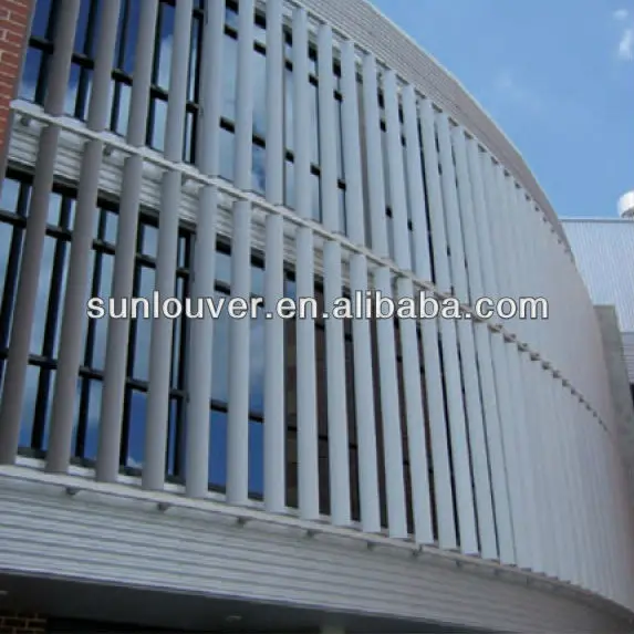 Prefabricated Exterior Fixed Aluminum Sun Louver & Cladding