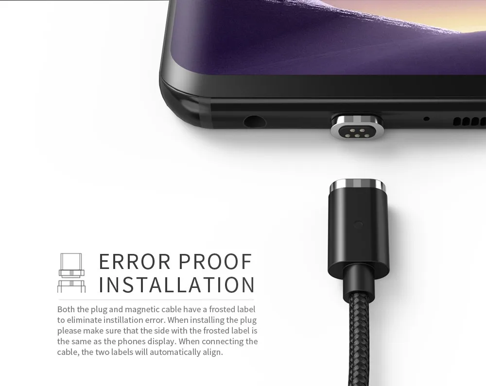 WSKEN MINI2 Magnetic USB Cable with micro USB type-c lighting For mobile phone - ANKUX.COM