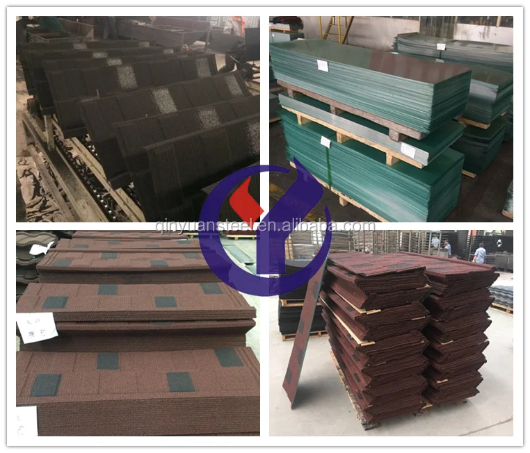 0.38mm Stone Coated Metal Roof Sheet Metal Corrugated Tile Roofing for Nigeria KenyaTanzania