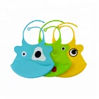 China suppliers FDA Wholesale Waterproof Custom Printed Logo Cartoon Silicone Baby Bib