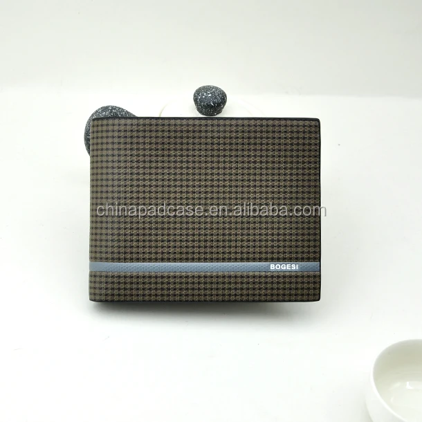 popular bogesi business wallet fashion tartan style gentleman