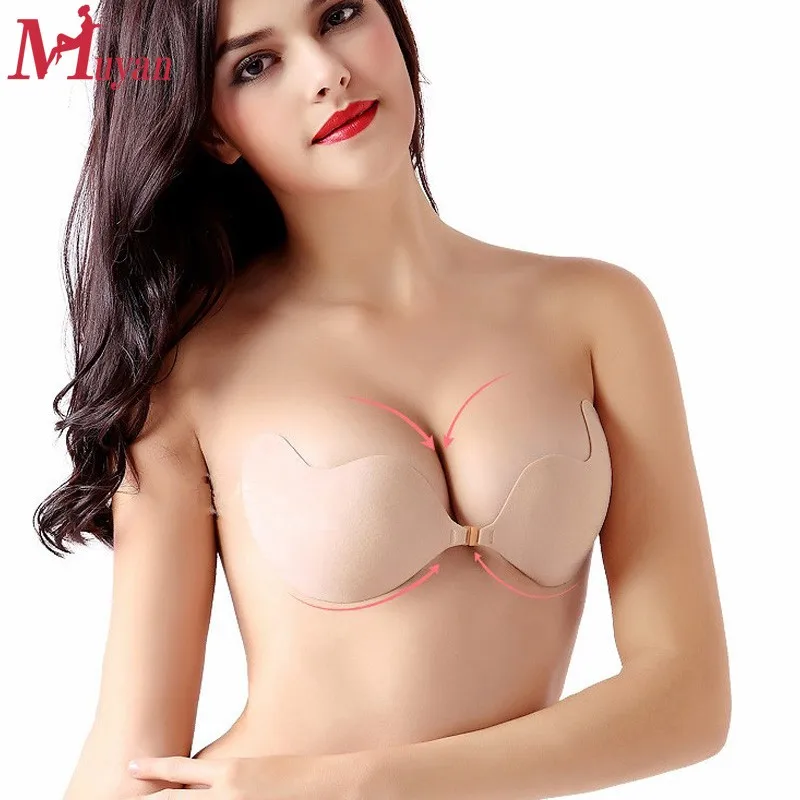 Silicone Bra With Nipples Hot Nude Sexy Seamless Sheer