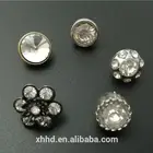 button maker supply crystal decorative diamond shaped button with pearl