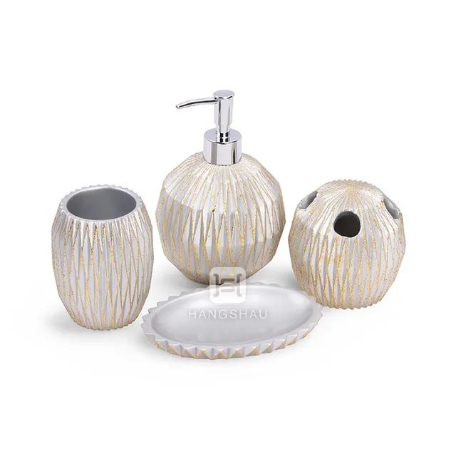 shell resin bathroom sets