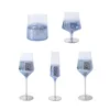 Clear Glass Cup Drinking Star Goblet, Safety Health Thick Stemless Wine Glass, Shiny Goblet