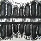 6.5CM nylon spandex fashion stretch eyelash lace trim for dress and garment