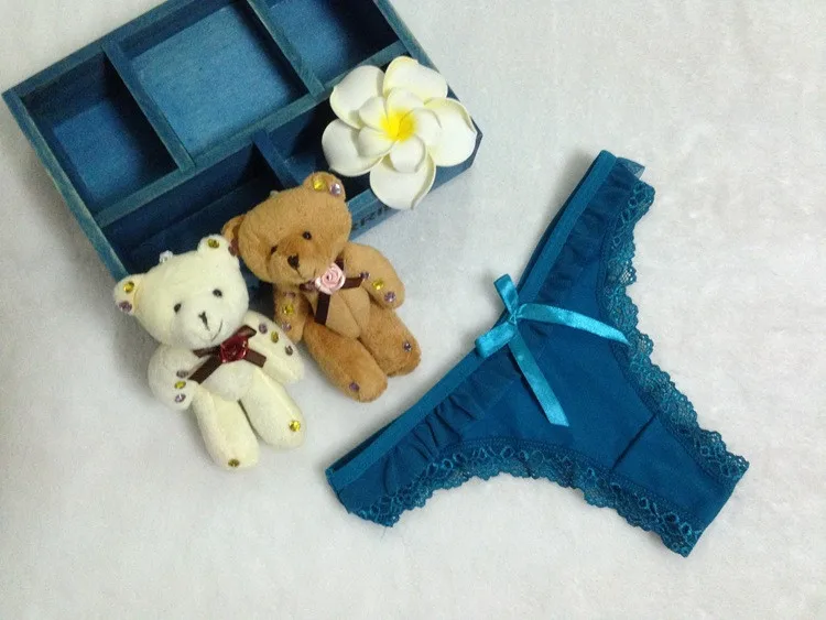 Stock high-grade summer style daily Ice silk lift hips Women Lace Sey Panties comfortable Underwear Seamless Briefs Thong Linger