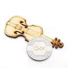 Plated Coins Coin 999 Gold Silver 2 Tone Plated Custom Metal Stamping Coins With Printing Logos On