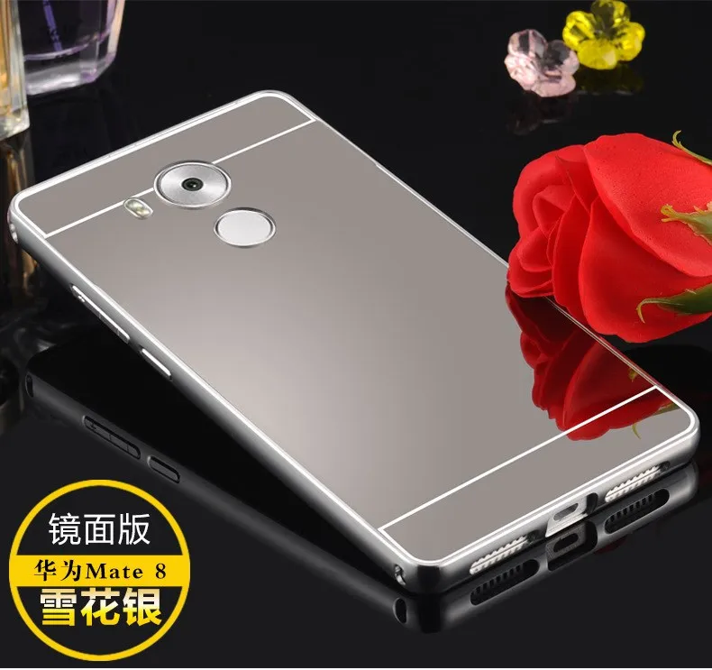 Mirror Case for Huawei Mate 8 Hard Aluminum back Case For Huawei Mate8 with Metal case