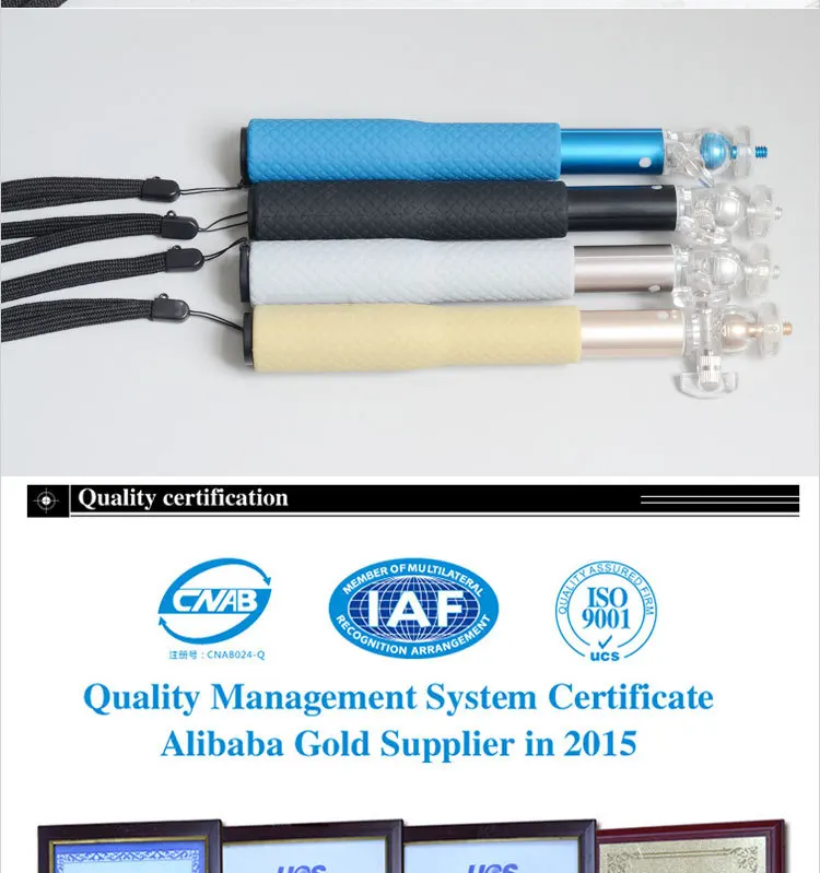 self-photographed with soft foam grip selfie stick with the trigger