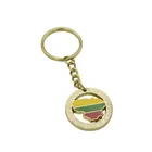 Christmas gifts yellow gold filled keychains metal stainless key holder custom cheap promotion souvenir keychain