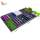 China huge Colorful Indoor Jump trampoline park Jumping zone suitable for kids teenage and adult