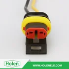 high quality amp 2 pin female car waterproof connector