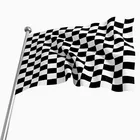 90*150cm Black And White Chequered National Flag