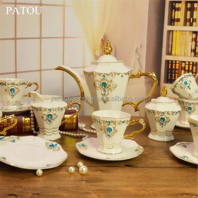 use cheap ceramic coffee cup and saucer set for afternoon tea