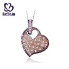 wholesale customized 925 silver crystal jewelry pendant boy and girl