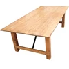 French style solid wooden vintage farm dining table