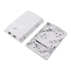 2 port Indoor SC Wall Mounted Fiber optic Termination Enclosure FTTH Optical Distribution Box