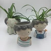 Mini kids Resin Flower Pot Garden Decoration Flowerpot